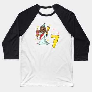 I am 7 with Jesus - kids birthday 7 years old Baseball T-Shirt